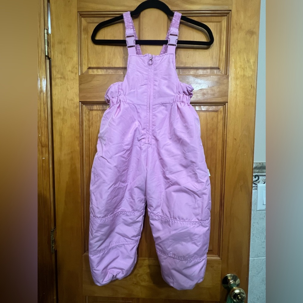 London Fog - Pink Winter Jumpsuit for Girls with Front Zipper